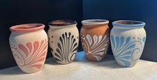 JARRITO DE BARRO HECHOS Y PINTADOS A MANO ARTE MEXICANO 16 OZ picture