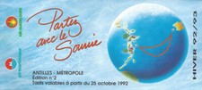 Air Martinique/Air Guadeloupe France timetable 10/25/92 [4081] picture