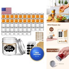 ComSaf 2 oz Mini Mason Jars 48 Pack Glass Jars with Lids picture