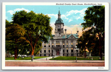 c1940s Marshalltown Iowa Marshall County Court House Postcard picture