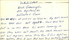 QSL radio card WN1PAP 1971 Waterford Connecticut  Nick Gianacoples picture