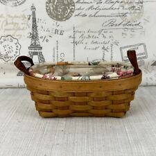Longaberger 2005 Knick Knack Basket with Liner + Plastic Protector 8.5 x 5 x 3.5 picture