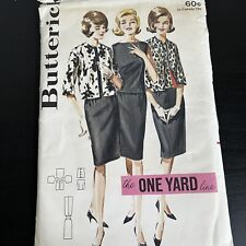 Vintage 1960s Butterick 2775 MCM Blouse Jacket + Skirt Sewing Pattern 10 XXS CUT picture