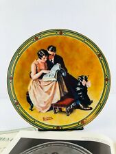Norman Rockwell Vintage Knowles A Couples Commitment Plate Original Box 1981 picture