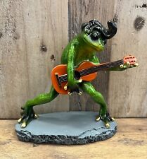 Frog Elvis playing guitar Resin Figurine 6