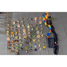 Lot of 88 Disney Trading Pins Pin Mickey Minnie DCL Parks Vacation Club Lanyards picture