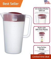 1/2-Gallon BPA-Free Pitcher with 4-Way Straining Lid – Perfect for All Beverages picture