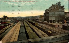 [62Ka] Postcard 1914, Lehigh Valley Coal & Freight Yards Wilkes Barre PA picture