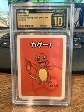 CGC Pristine 10 Graded Charmander 2019 Pokémon Playing Cards JPN Old Maid picture
