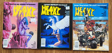 THREE RETRO HEAVY METAL MAGAZINE ADULT ILLUSTRATED FANTASY - FROM 1983 picture