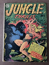 JUNGLE THRILLS 16 1952 LB COLE CLASSIC COVER STAR COMIC PHANTOM LADY USED IN POP picture
