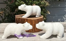 Wholesale Lot 3 Pcs Natural Snow Quartz Polar Bear Crystal Healing picture
