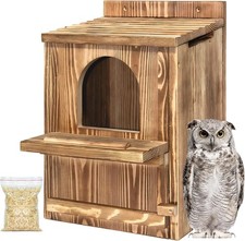 Large Barred Owl Nesting Box Outdoor Waterproof picture