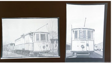 UER #1512 Ex P&D Line Car Scrap Line Lot of 2 Trolley Photo Negatives picture