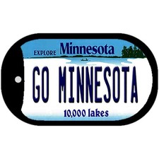 Go Minnesota Novelty Metal Dog Tag Necklace 2
