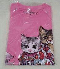 Yuko Higuchi's Short Sleeve T-shirt Chikuma JP-XL US-L size Pink Cotton100 NBW picture