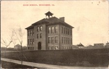 Vintage Postcard High School Duncombe IA Iowa                              D-248 picture