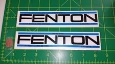 X2 FENTON VINTAGE Sticker Decal Original Old stock picture