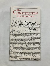 Bicentennial Commission Constitution of the United States, 1988 printing picture