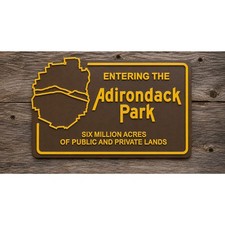 Entering The Adirondack Park Sign 6 Million Acres Hike Camp Travel New York picture