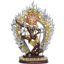 38cm Copper Simhavaktra Dakini Statue Tibetan Buddhism Simhamukha picture