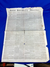 11/19/1859 Boston Semi-Weekly Advertiser Newspaper - JOHN BROWN, Harper's Ferry picture