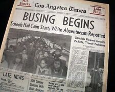 1978 DESEGREGATION Race-Integration Black & White School Students BUSING Begins picture