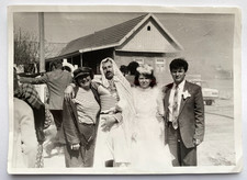 Handsome young man in a women's wedding dress guy gay interest Vintage Photo picture