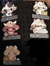 2026 Brookland Arkansas Odyssey of the Mind Cute Cows OM Trading Pin Set picture