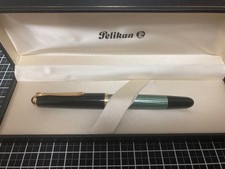 Pelikan 400NN M&K Fountain Pen Green Stripe 14C EF Nib Vintage With Box picture