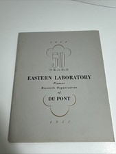 Vintage 1952 DuPont Eastern Laboratory 50th Anniversary Booklet Pioneer Corp  picture