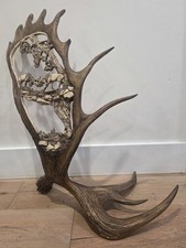 Vintage Carved FAUX Moose Antler, signed TIMBER CREEK, 20