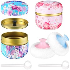 Chengu 2 Sets Body Powder Puff and Container, 2 Soft 2 Count (Pack of 1) picture