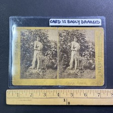 Navajo Squaw Stereoview Henry Brown Santa Fe NM No. 157 c1879 Native American picture