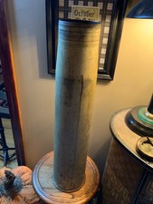 Large Artillery Casing - M393A1- Full Length Patton Tank Gun Casing Cold War Era picture