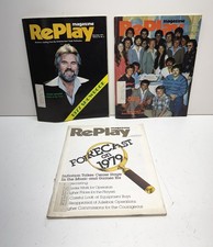 RePlay Magazine Lot x 3 Arcade Jukebox Pinball Ads Nov 1977 August 78 Jan 79 picture