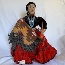 RARE Vtg Large Kay Bennett Handmade Navajo Doll in Elaborate Traditional Costume picture