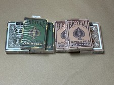 6x Pack Lot Bicycle Tactical Field Playing Cards Woodland and Desert Camo Deck picture