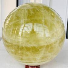 3600g Natural yellow crystal quartz ball crystal ball sphere healing picture