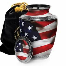American Flag Cremation Urn Cremation Urns Adult Urns for Human Ashes picture