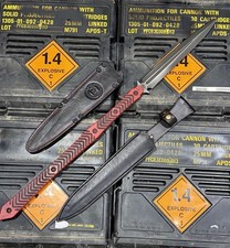 ZU Bladeworx Praetorian, spear handle & Original Handle, two leather sheaths. picture