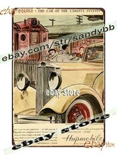 Tin Sign 1932 Hupmobile Classic Transport retro plaque decoration design picture