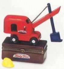 Tonka  Crane Truck  PHB Porcelain Hinged Box by Midwest of Cannon Falls picture