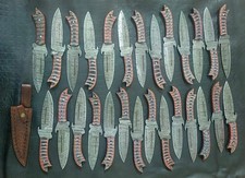 Lot of 27 Custom Handmade Damascus Steel Hunting  Knife 11.5 inches picture