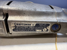 CRAFTSMAN Electric Drill Model 315.7710 Works  1/4IN W/Key, USA  TESTED picture