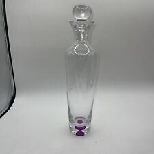 Decanter 13” Tall Purple Bottom picture