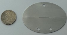 WWII German  Army Dog Tag ID Blank  SOLID ZINC Wehrmacht  dogtag-  picture