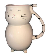 Rare 10 Strawberry Street Cat Pitcher Whimsical Cupboard Anthropomorphic Fun picture