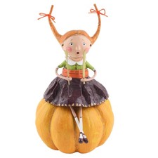 Lori Mitchell Prissy Pumpkin Eater Thanksgiving Figure Figurine Fall Autumn picture