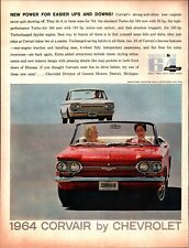 1964 Chevrolet Corvair Car Turbo-Air 164 women driving retro photo print ad b8 picture